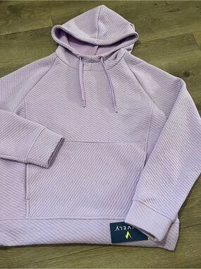 Vively Purple Pullover Hoodie Size Small New